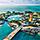 Aerial of Perfect Day at CocoCay, whole island