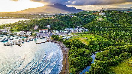 Dominican Republic Puerta Plata Marina Aerial